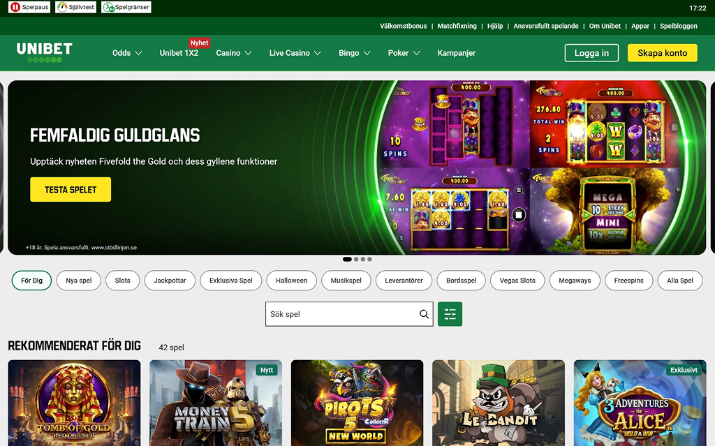 Unibet casino hemisde